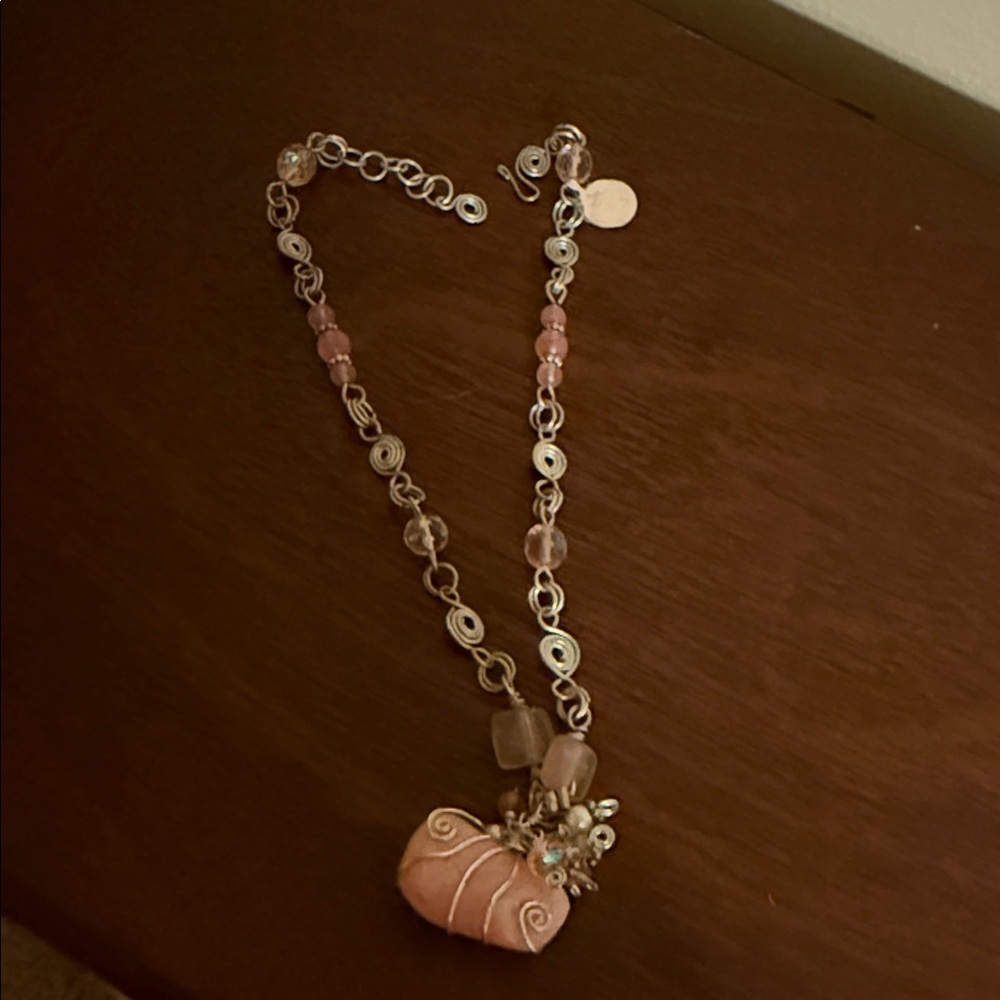 Chic Pink and Silver Necklace